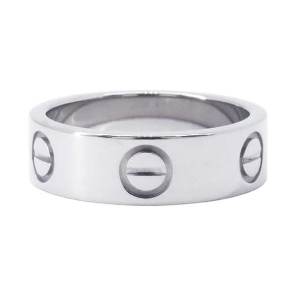Cartier Ring Love White Gold Ring Cartier LOVE Jewelry Ring - Picture 3 of 5